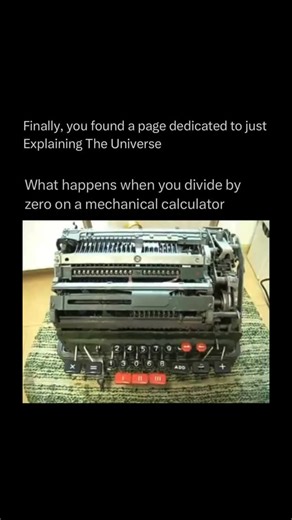 Explaining The Universe on Instagram: "Mechanical calculators are machines that perform basic arithmetic operations—addition, subtraction, multiplication, and division—using gears, levers, and rotating drums instead of electronics. They were widely used from the 1600s up until the mid-20th century, before being replaced by electronic calculators and computers. • #explore #reels #viral #universe #explaining #space"