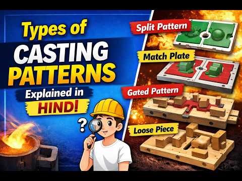 Types of Casting Patterns Explained in Hindi | Engineering Basics