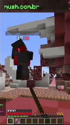 QUEBREI A CAMA DO INIMIGO E COMBEI PARA O VOID ! #minecraftpe #minecraft #minecraftshorts #mushmc