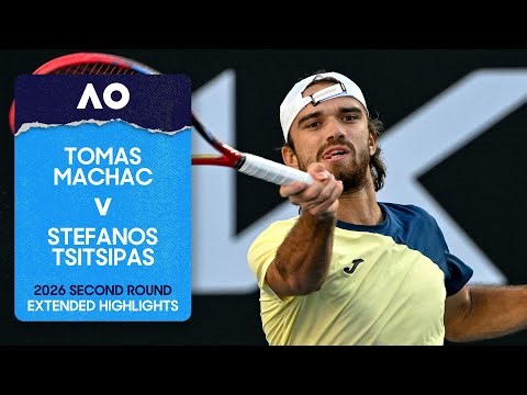Tomas Machac v Stefanos Tsitsipas Extended Highlights | Australian Open 2026 Second Round