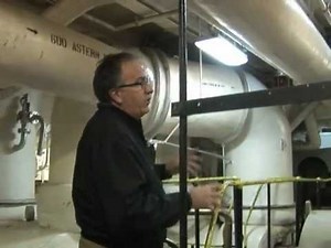The USS Wisconsin getting "ship-shape" for below deck tours