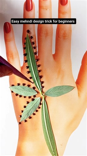 easy mehendi design trick for beginners #shorts#viral#easymehndi#shortvideo