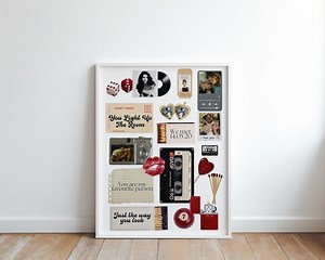 Editable Matchbook Poster Template, DIY Canva Matchbox Art Print, Birthday Anniversary Gift for Boyfriend Personalized Couple Gift Wall Art - Etsy