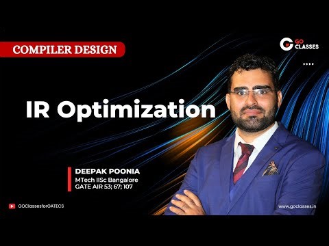 IR Code Optimization - Introduction | Local Optimisation, Data Flow Analyses | Compiler Design