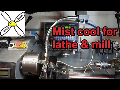 Mist cooling for mill and lathe -- I can finally part stainless steel!