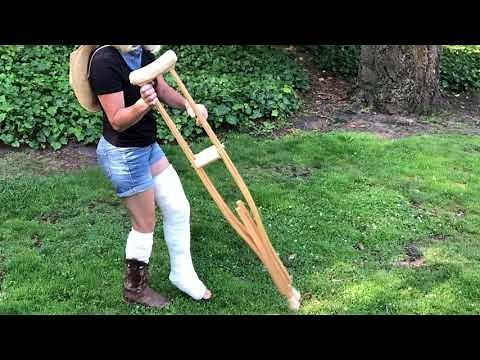Fell Down the Stairs and Broke My Leg - Now Hopping and Crutching in My New Cast - Ep. 3