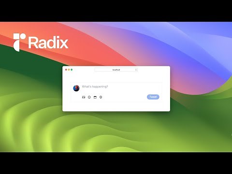 Radix UI component with Next JS and Tailwind CSS