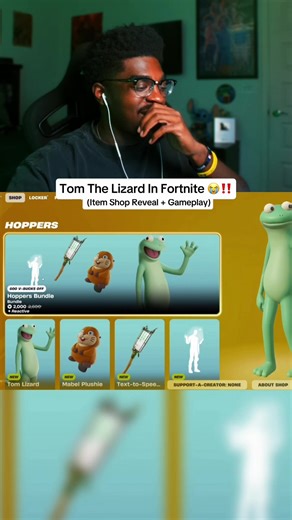 Fortnite Introduces Tom The Lizard from Pixar's Hoppers