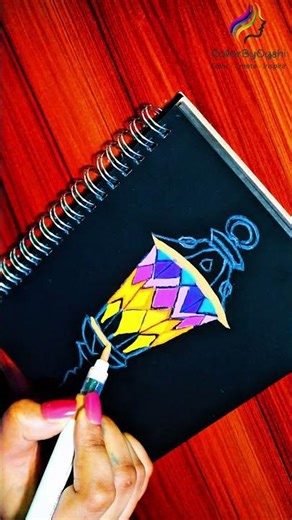 Aesthetic Glowing Lantern Notebook ✨ Creative Art Inspiration | #shortsyoutube