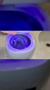 Watch this! Ultrasonic Retainer Cleaner Machine, White