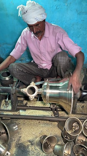 How are Brass Gong Bell made inside the factory | Indian Factory Club