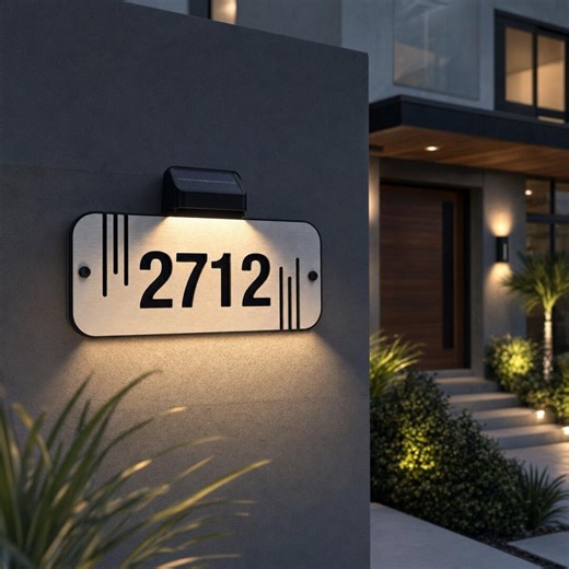 Home Number Sign Led Display Adress Acrylic Sign House Number Adress Plaque Farmhouse Home Exterior Decor Custom Made Outdoor Wall Sign - Etsy