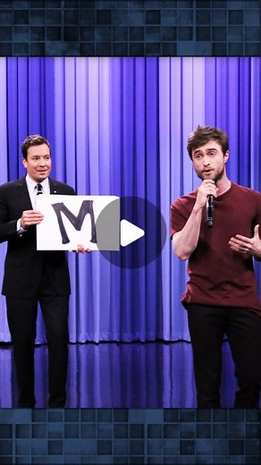 The Tonight Show on Instagram: "Daniel Radcliffe raps @officialblackalicious’ “Alphabet Aerobics”. #FallonFlashback"