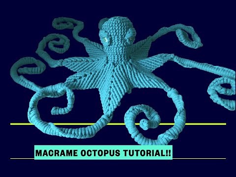 Macrame Octopus step by step Tutorial!!