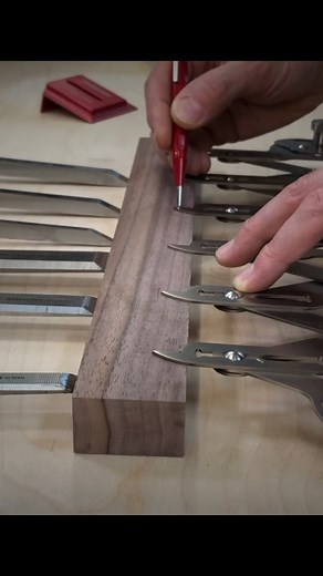 Make it yourself! Custom chisel holder. #woodworkingideas #woodworking #toolsofthetrade #woodworkingtips | KeithJohnson_CustomWoodworking