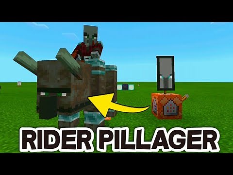 How to Summon Pillager Riding Ravager in Minecraft Tutorial