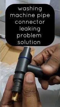 washing machine pipe connector leaking