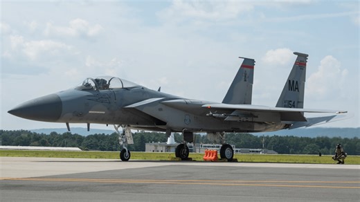 Service member ejected from F-15 aircraft at Barnes ANGB in Westfield
