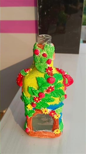 “DIY Fairy House Using Glass Bottle | Clay Fairy House #Tutorial | #Best Out of #Waste #Craft