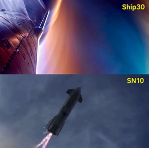 223K views · 2.7K reactions | The Ship30 has successfully completed its landing on the water's surface. A comparative video of the Ship30 and SN10 belly flops and landings. 﫡 SpaceX #SpaceX #Starship #Starshiplaunch #Space #CountdownToLaunch #countdown #photography #moon #launch #earth #innovation #inspiration | Space FrontPage | Facebook
