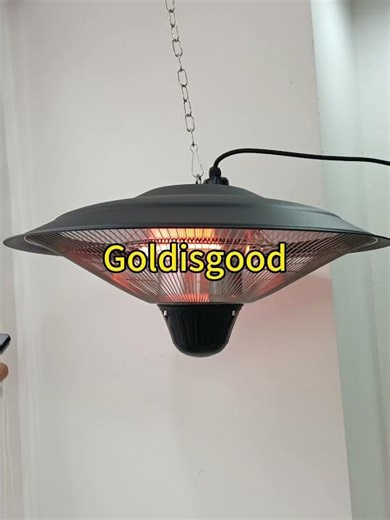 Goldisgood Halogen Heater 1500w Wall Ceiling Mounted Waterproof Gardens Heater