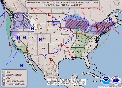 Winter storms will bring snow, ice, rain this week. Here's who's impacted.