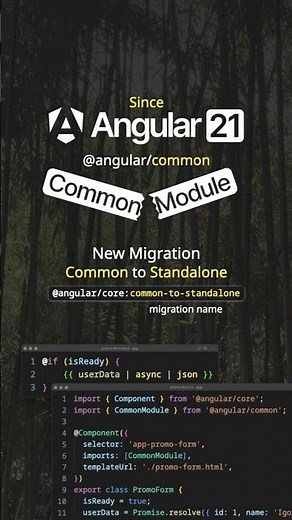 New in Angular 21: Common to Standalone Migration #angular #angular21