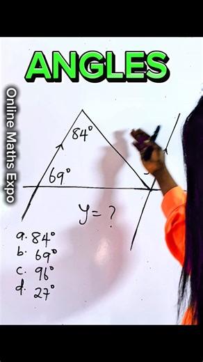 63K views · 1K reactions | ANGLES on Parallel lines | How to solve #mathreels #mathviral #viralmaths #onlinemaths #viralfypreels #basicmath | Online Maths Expo | Facebook