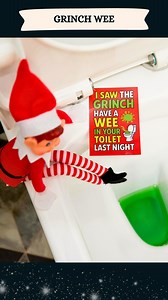18K views · 1.1K reactions |  Mischief Monday just got a little…. suspicious. 廊 Our elf swears they saw the grinch having a wee in the toilet last night and let’s just say he didn’t flush!  This scene is Bex’s fave, she thought of this one whilst going for a wee in Georgia. There was some sort of green cleaning liquid down the toilet and from that, the scene was born. #magical #elf #grinch #elfideas #christmasideas | Porky Penguin | Facebook