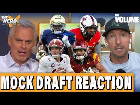 Colin Cowherd REACTS to Joel Klatt's latest MOCK DRAFT + Ty Simpson is a 1st round LOCK | HERD NFL