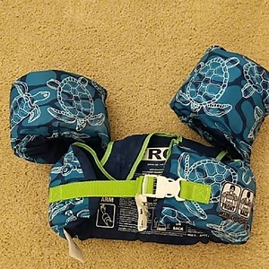 Speedo Blue and Green Swim Gear with Abstract Design For Child