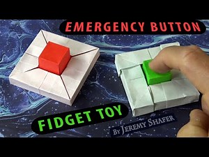 Origami Button ⏹ Emergency Button 🟥 Fidget Toy