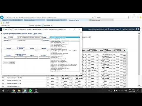 COMO HACER PROYECCIONES EN SINCO ERP