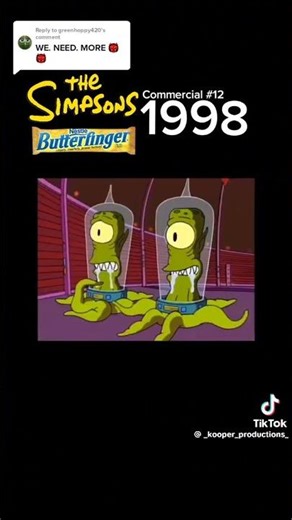 The Simpsons butterfinger commercial.