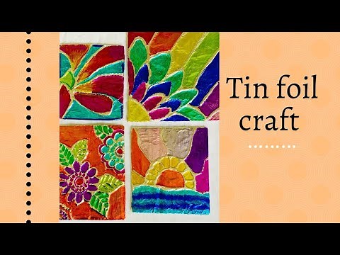Easy Aluminum Tin foil craft for kids