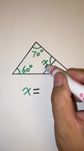 332K views · 625 reactions | Basic Geometry: Angles of triangle #angles #geometry | Sihu Luo | Facebook