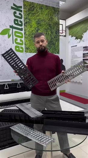 📌Какую решетку выбрать? ecoteck-shop.by - Артикулы: Решетка водоприемная Ecoteck STANDART 100 стальная штампованная оцинкованная (с отверстиями), кл. А 15 - 2St1000003 Решетка 100 пластиковая Волна (черный) - ДИ 01905000 Решетка 100 пластиковая Волна (металлик) - ДИ 01917000 Решетка Ecoteck Slot пластиковая - ДИ 15405000 Решетка Ecoteck 100 С250 полиамидная (черный) - ДИ 15505000 Решетка водоприемная Ecoteck STANDART 100 чугунная поперечная кл. С 250 - 2П99002478 #водоотводныелоткипластиковые #