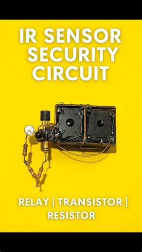 IR Sensor Security Circuit Using D882 Transistor | DIY Infrared Motion Detector with Relay