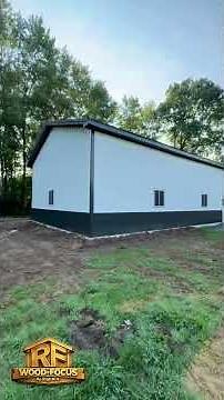 30×50×14 Pole Barn Garage Walkthrough | Modern Post Frame Building Tour