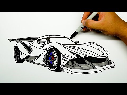 How to draw a car - Apollo Intensa Emozione Apollo IE - Step by step