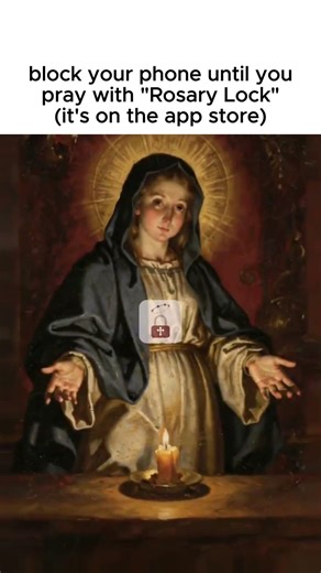 join 50k+ Catholics on the "Rosary Lock" app