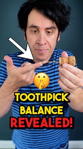 Toothpick Balance Revealed!!🤫 If you like puzzles, optical illusions and magic, I'm on tour in 2025 with a brand new live show featuring all that good stuff! You can grab tickets via the link in the comments below or my bio👇or👆 #magictrick #magician #puzzle #fyp | Pete Firman