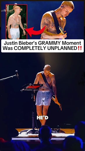 This Justin Bieber moment hits differently once you know the backstory. His Grammy performance wasn’t planned at all. Does that make it more powerful? #justinbieber #grammys2026