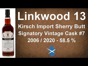 Linkwood 13 year Kirsch Import Sherry Butt Cask #7 Signatory Vintage Whisky Review from WhiskyJason