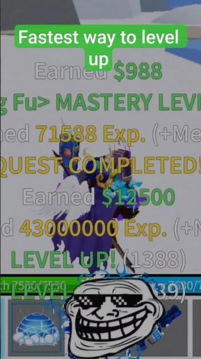Level Up FAST in Blox Fruits 🎣🔥 | Fishing + Quest Method