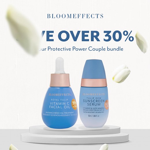 3.3K views · 19 reactions | Vitamin C, the ultimate anti-aging hero! Boost your sunscreen's protection with our Protective Power Couple bundle. Get more than 30% off and say goodbye to premature aging signs today! | Bloomeffects | Facebook