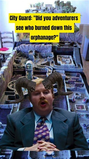 Just your average 'chaotic good' adventuring party. #dnd #ttrpg #gaming