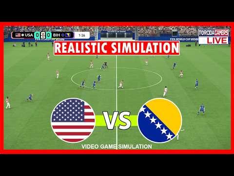 USA vs Bosnia & Herzegovina | World Cup 2026 | eFootball PES 2021 Simulation