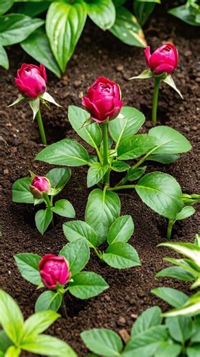 DON'T MISS IT! An 8-second timelapse shows rose seeds growing from moist soil.