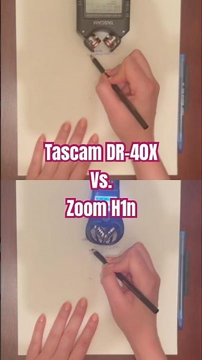 Sound Test | Tascam DR-40X vs. Zoom H1n | Writing ASMR